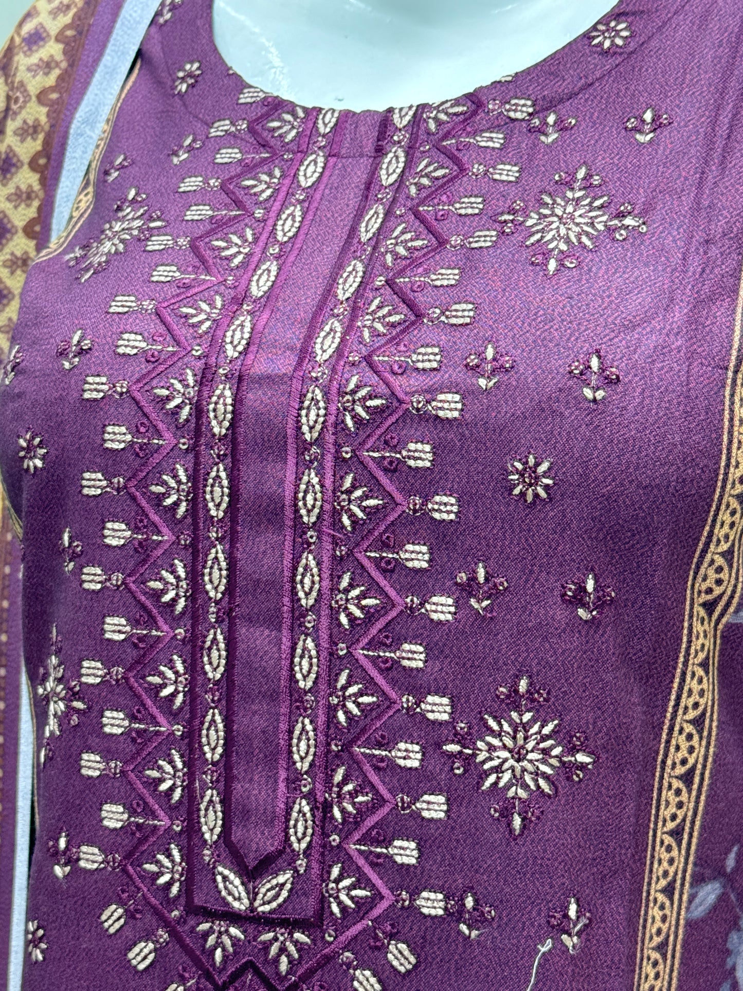 K&R Dhanak - Dhanak Dupatta 458 Purple