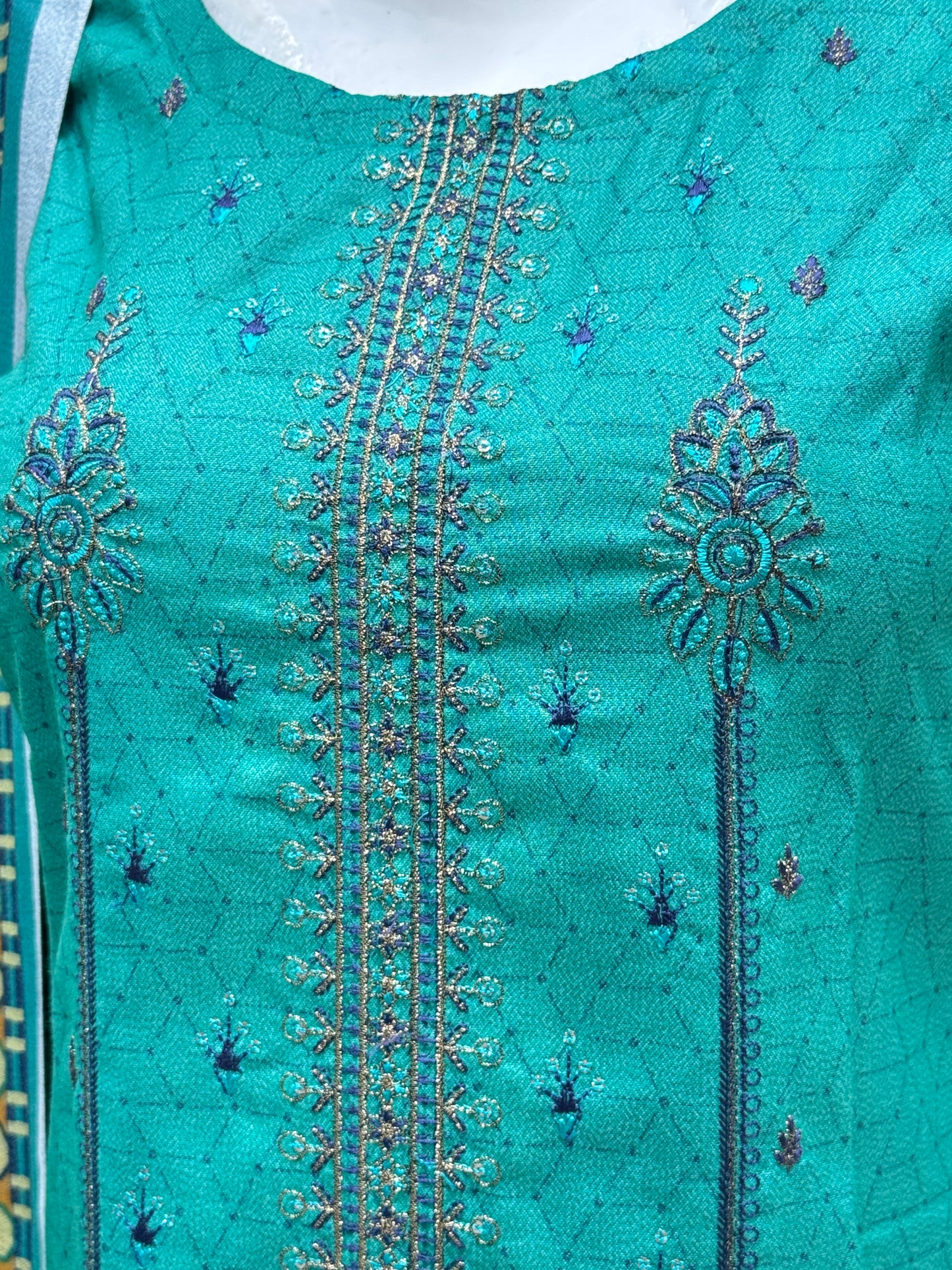 K&R Dhanak - Dhanak Dupatta 468 C Green