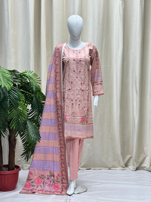 K&R Dhanak - Dhanak Dupatta 479 Pink