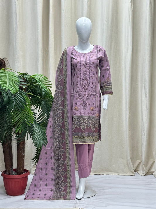 K&R Dhanak - Dhanak Dupatta 467 Lavender