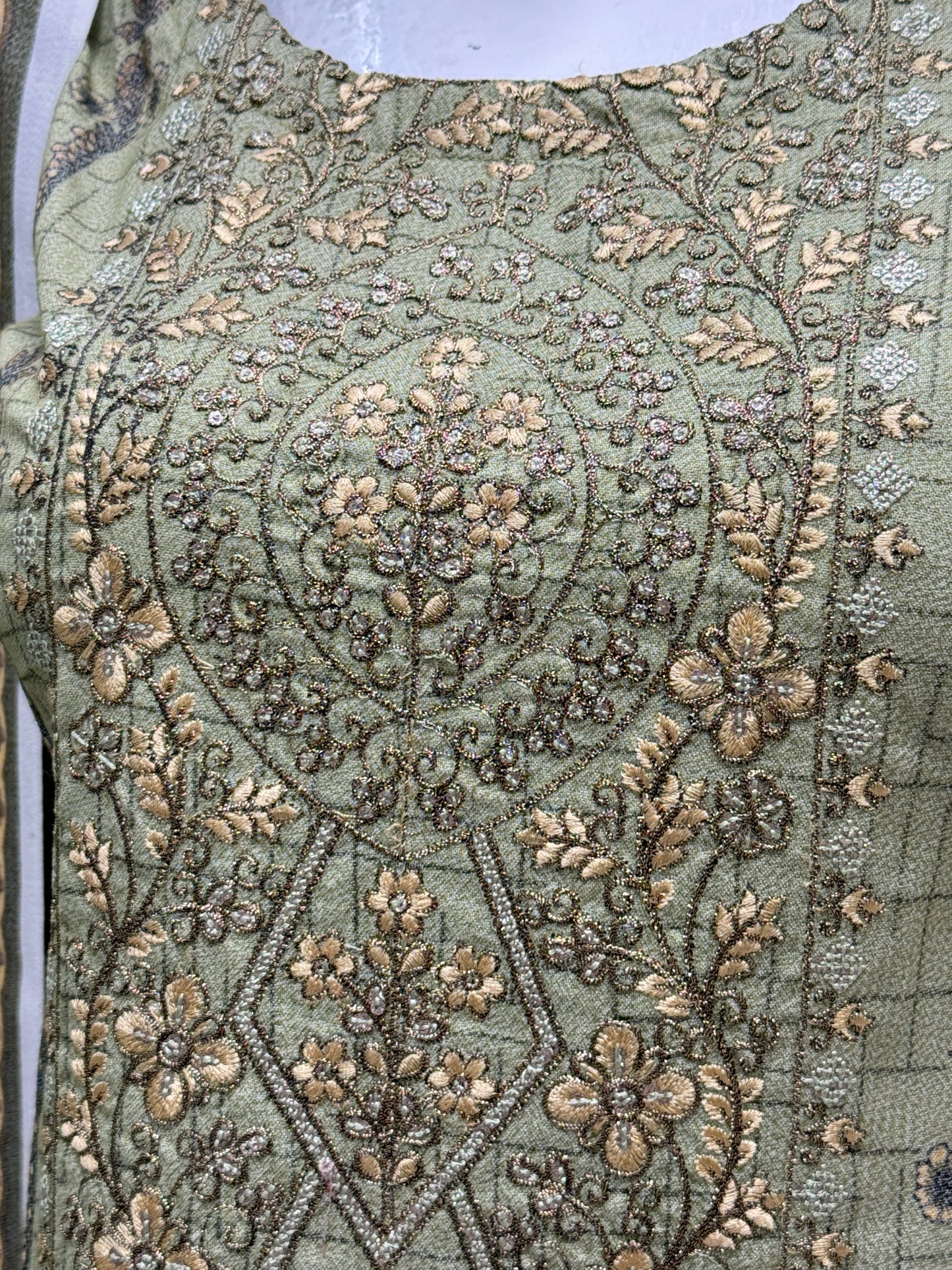 K&R Dhanak - Dhanak Dupatta 472 Mehndi