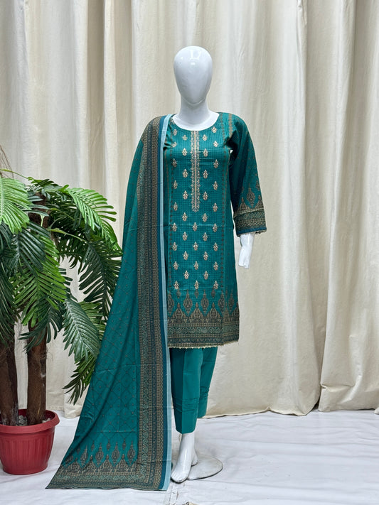 K&R Dhanak - Dhanak Dupatta 474 C Green