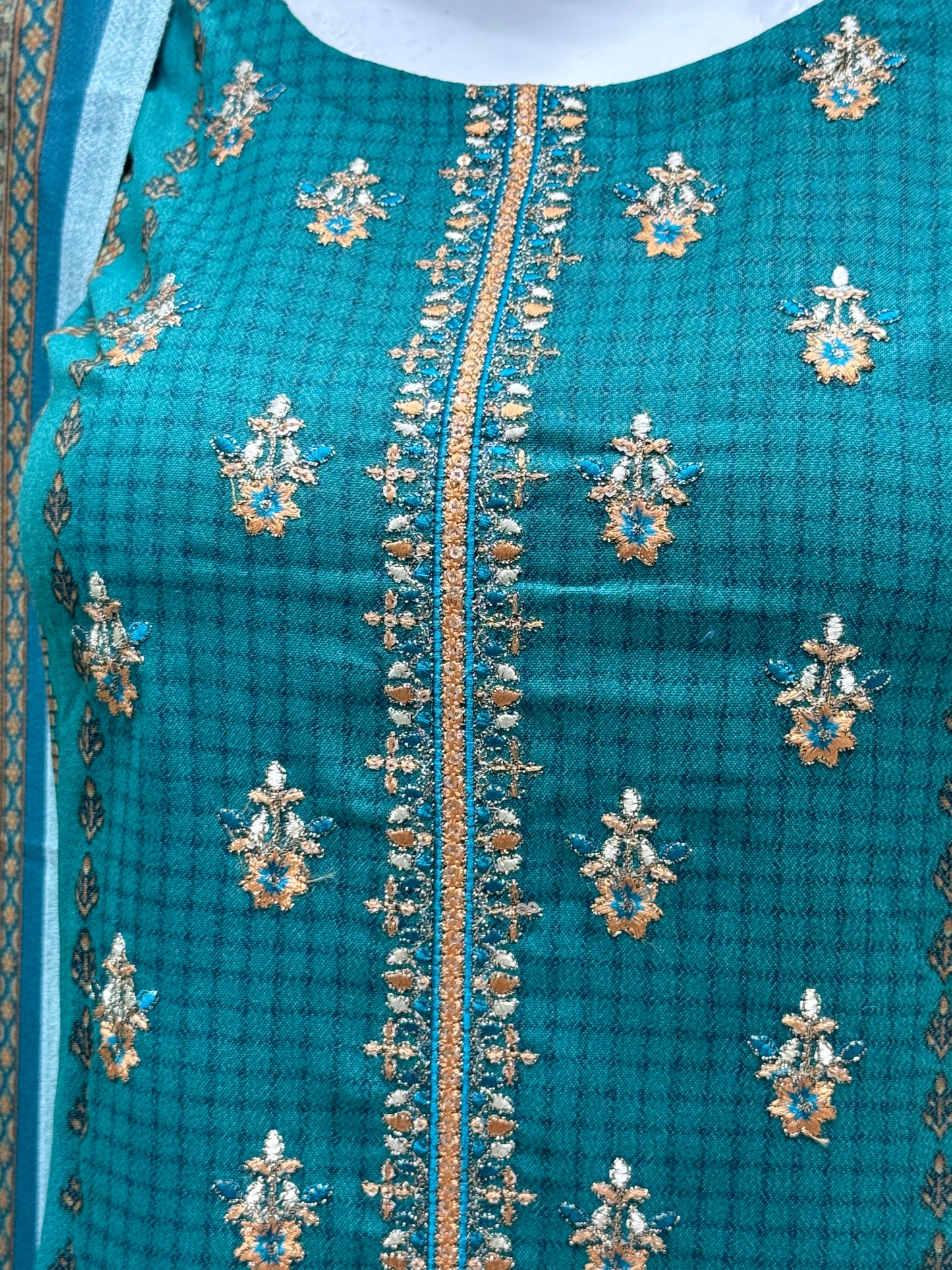 K&R Dhanak - Dhanak Dupatta 474 C Green