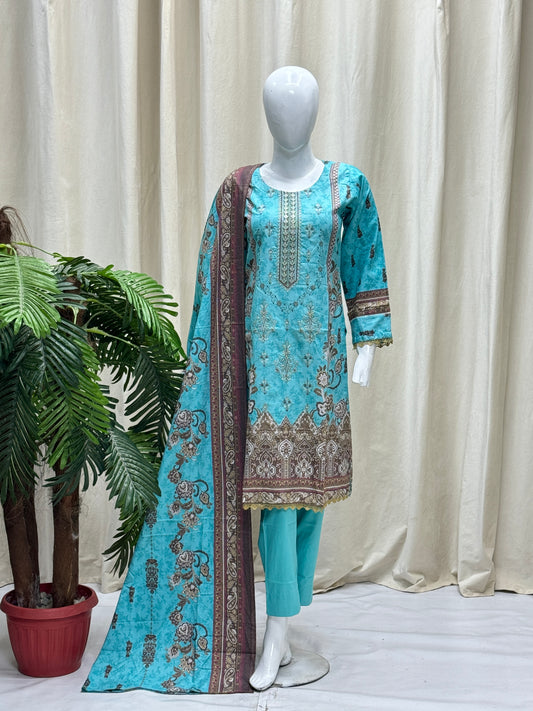 K&R Dhanak - Dhanak Dupatta 477 Frozi