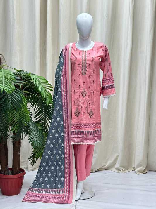 K&R Dhanak - Dhanak Dupatta 475 Pink