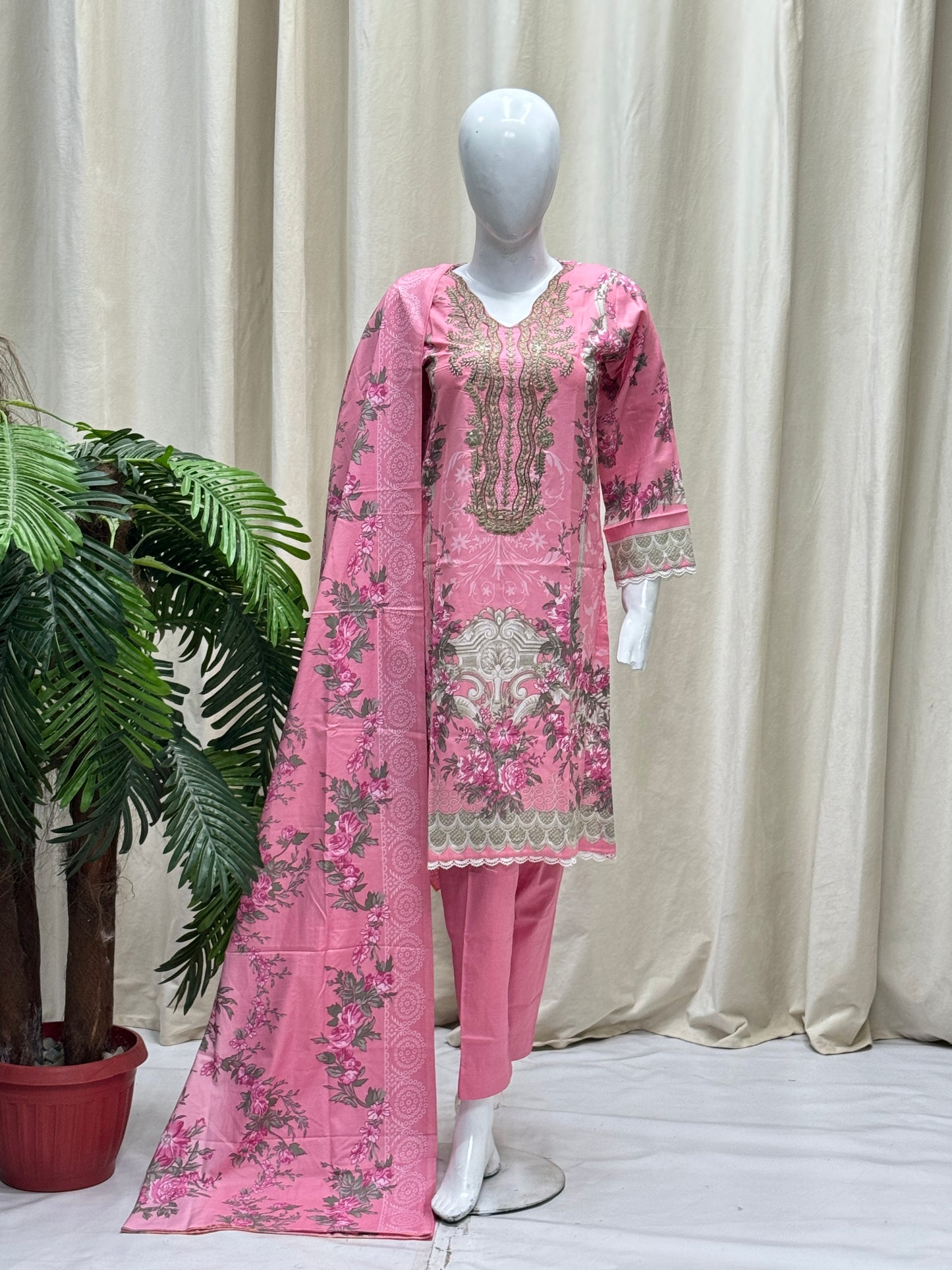 K&R Dhanak - Dhanak Dupatta 471 Pink