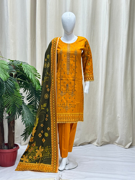 K&R Dhanak - Dhanak Dupatta 468 Orange