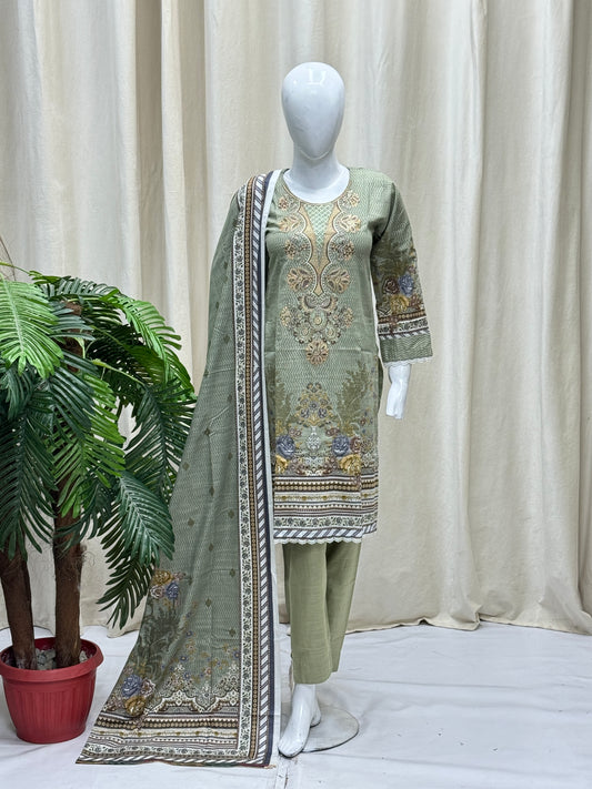 K&R Khaddar - Khaddar Dupatta 486 Pista