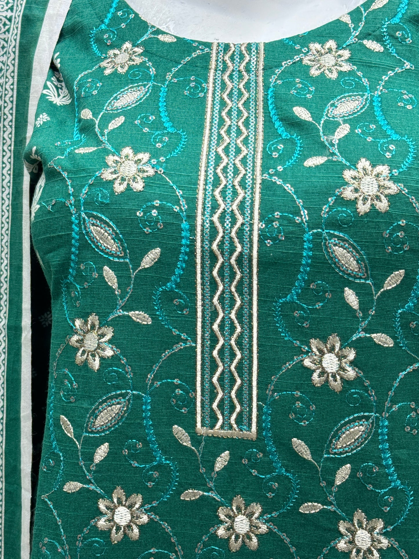 K&R Khaddar - Khaddar Dupatta 481 Green