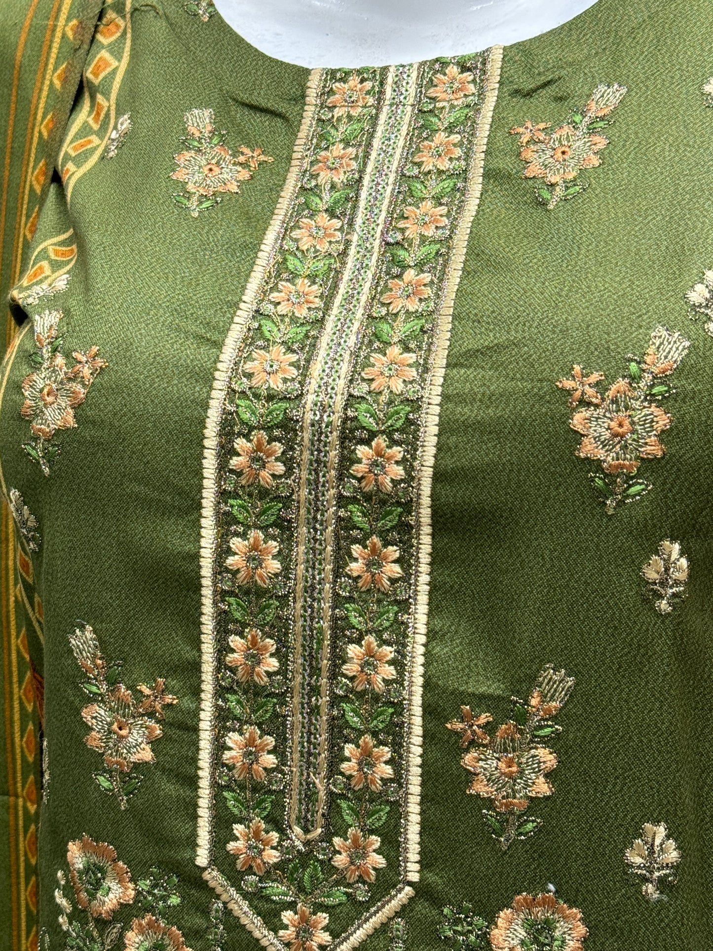 K&R Dhanak - Dhanak Dupatta 491 Green