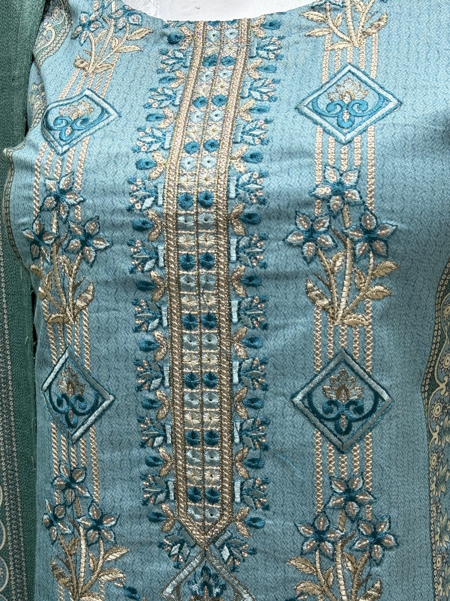 K&R Dhanak - Dhanak Dupatta 488 Aqua