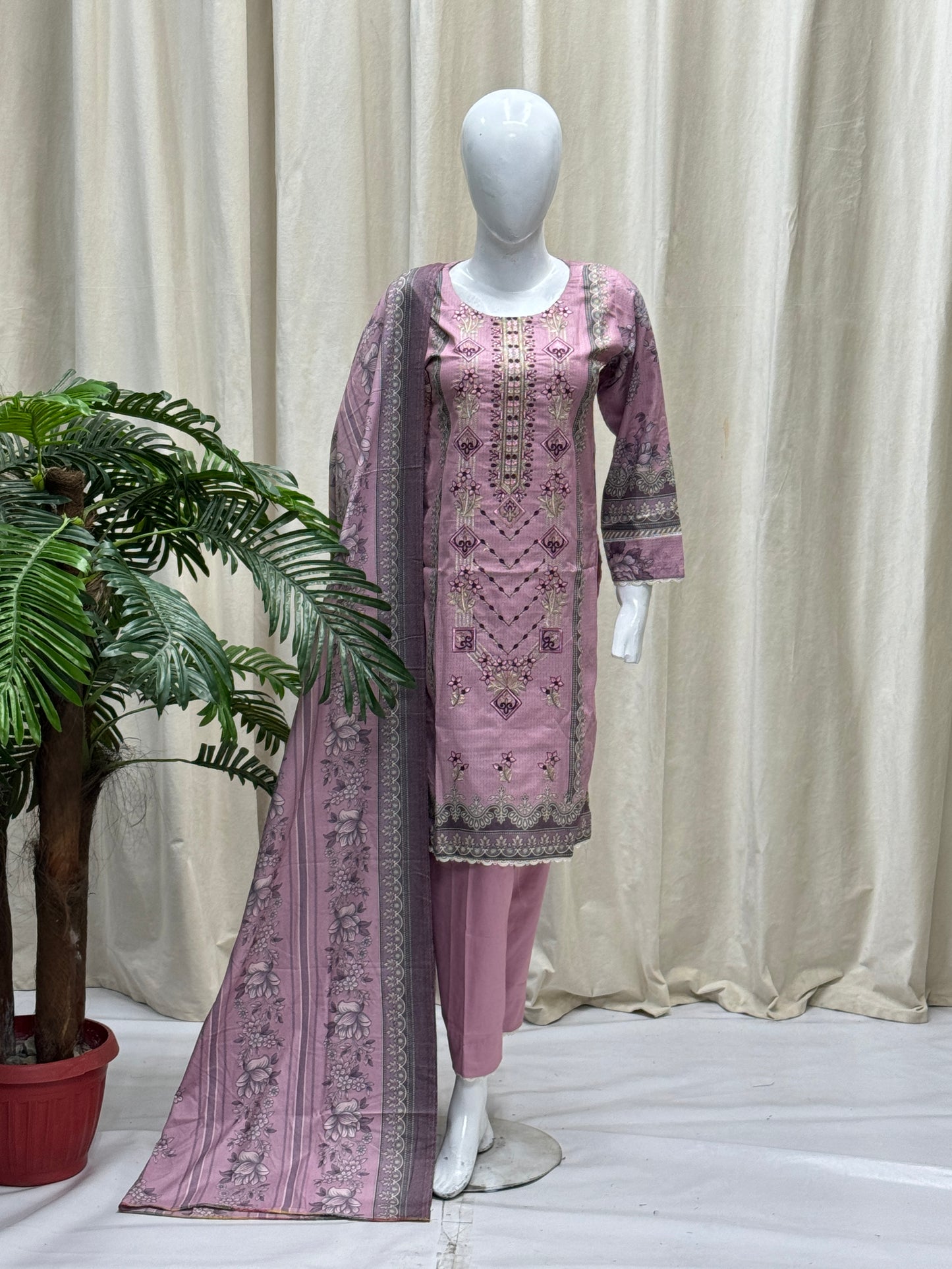 K&R Dhanak - Dhanak Dupatta 488 Pink