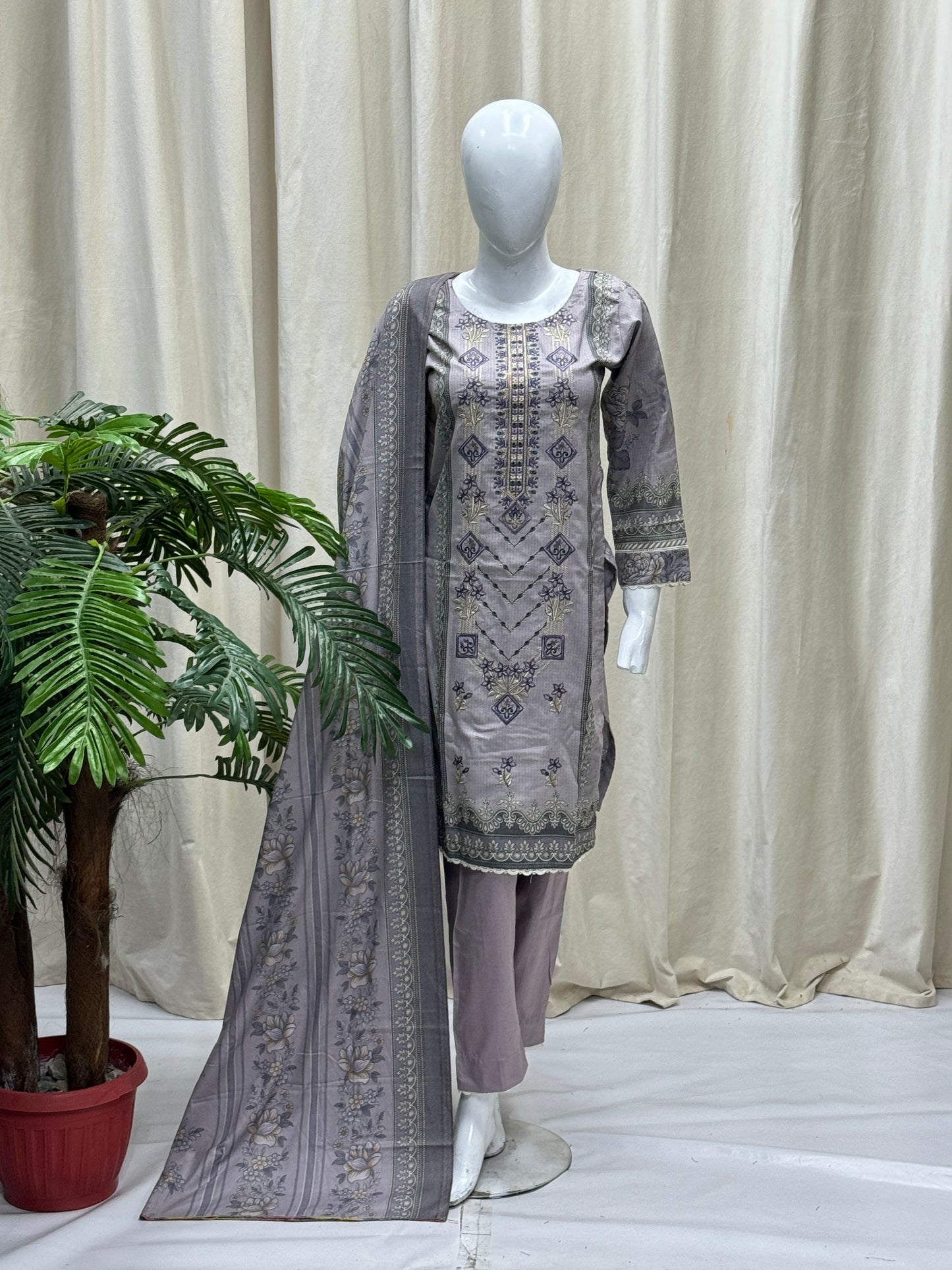 K&R Dhanak - Dhanak Dupatta 488 Lilac