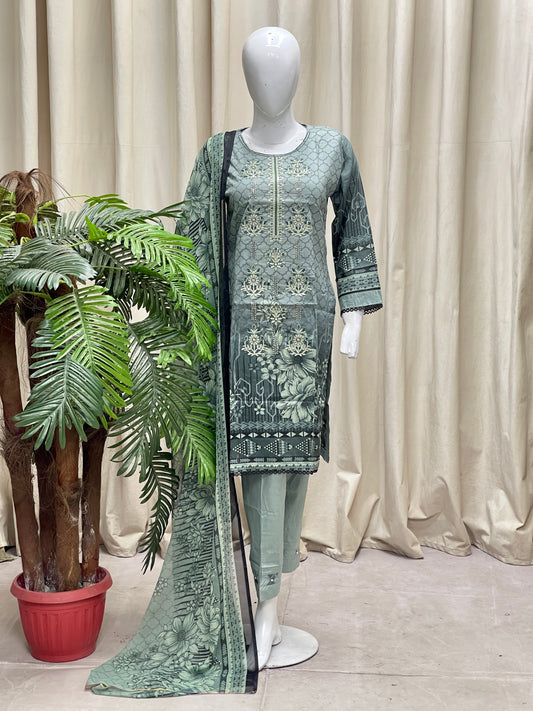 HM Lawn - Chiffon Dupatta 221 Pista