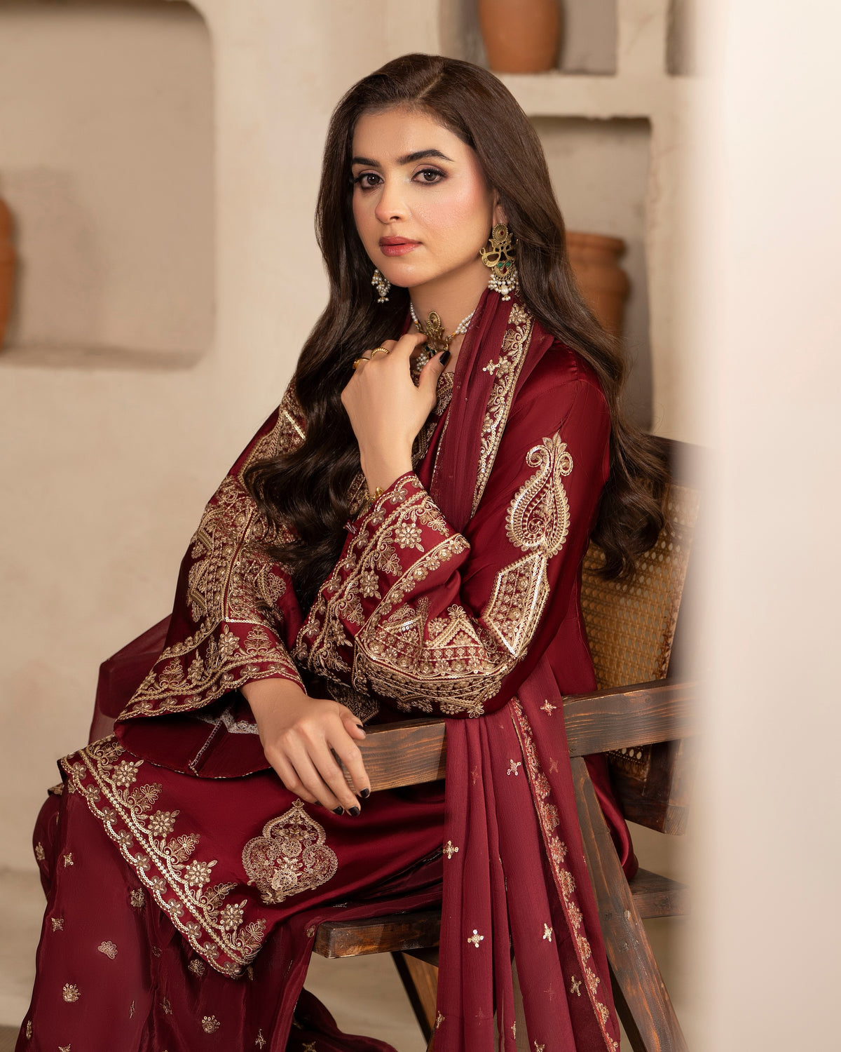 Karma Jugni 534 Wine Red
