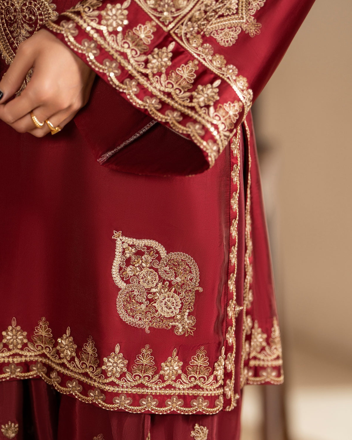 Karma Jugni 534 Wine Red
