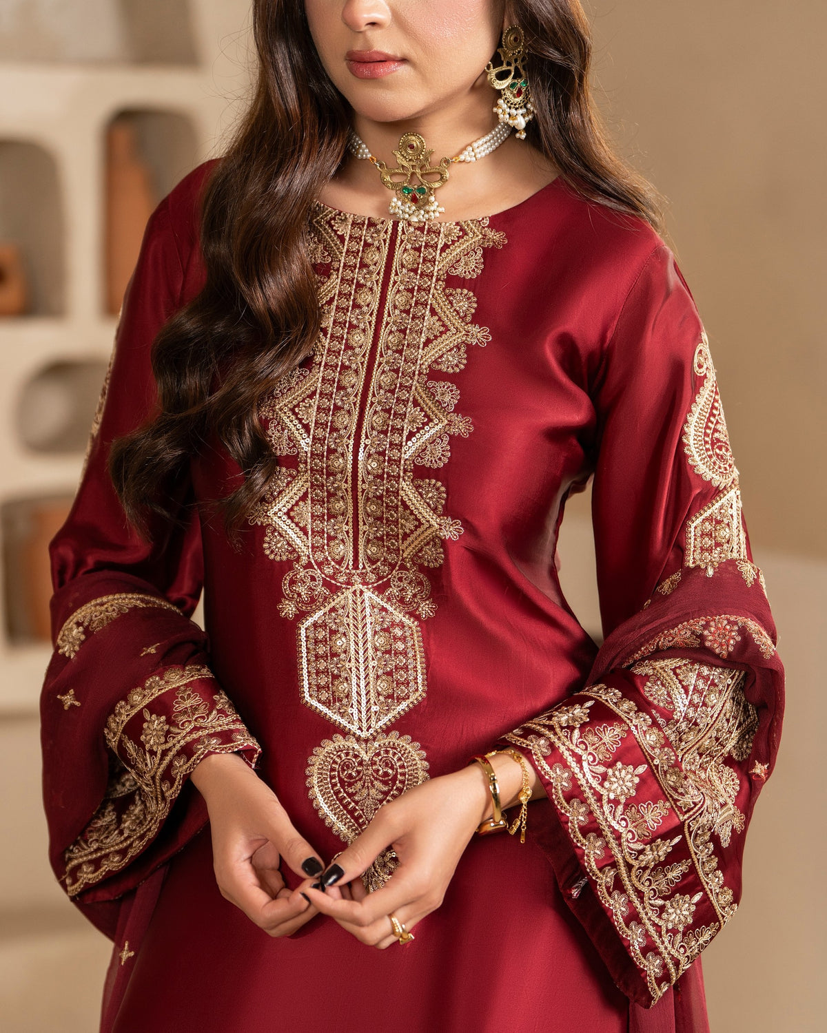 Karma Jugni 534 Wine Red