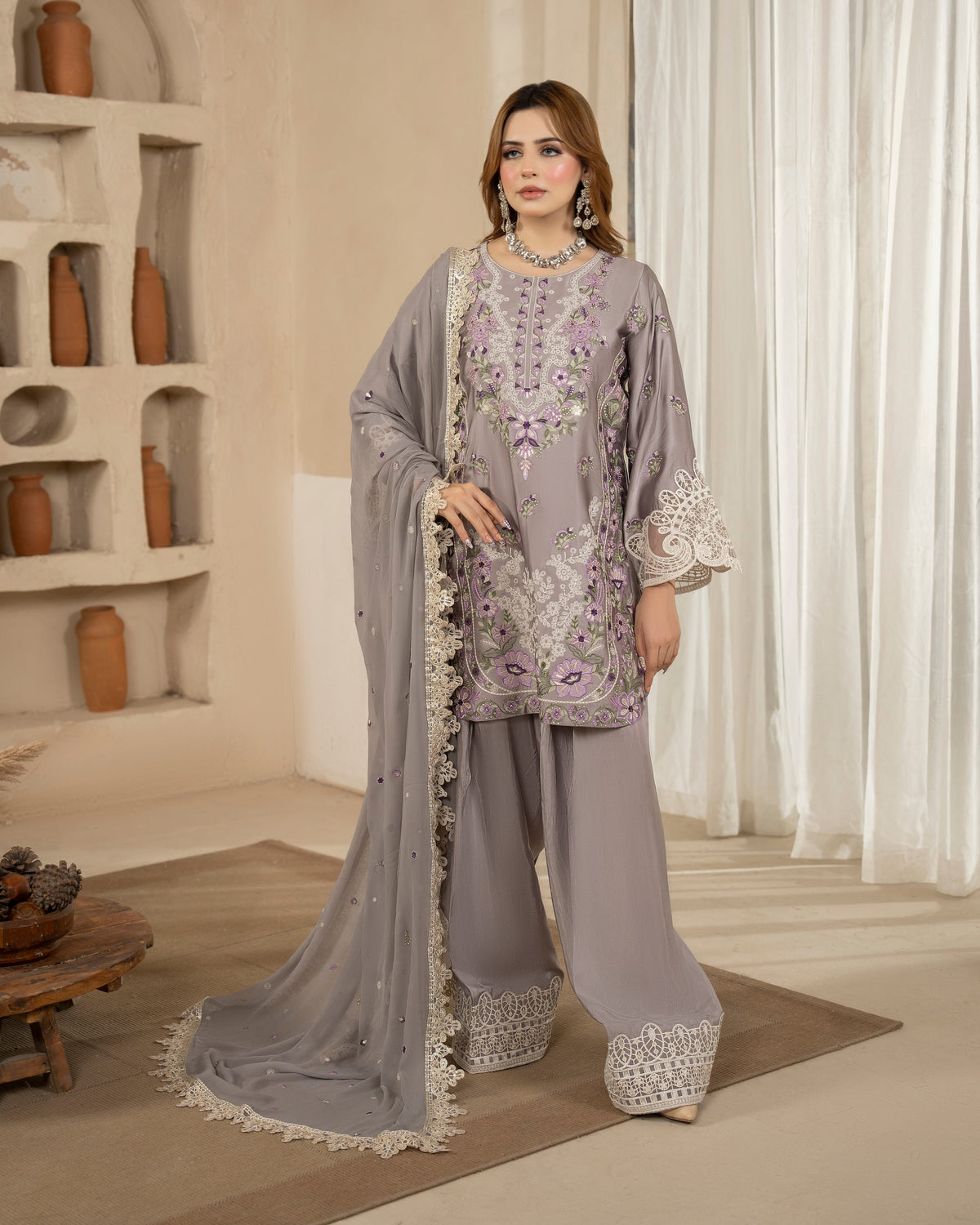 Karma Jugni 532 Taupe Grey