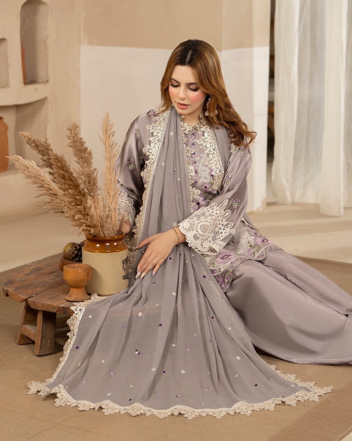 Karma Jugni 532 Taupe Grey