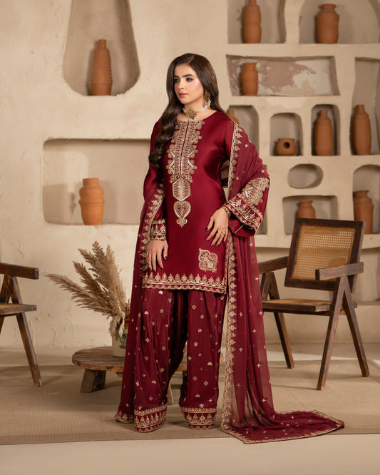 Karma Jugni 534 Wine Red