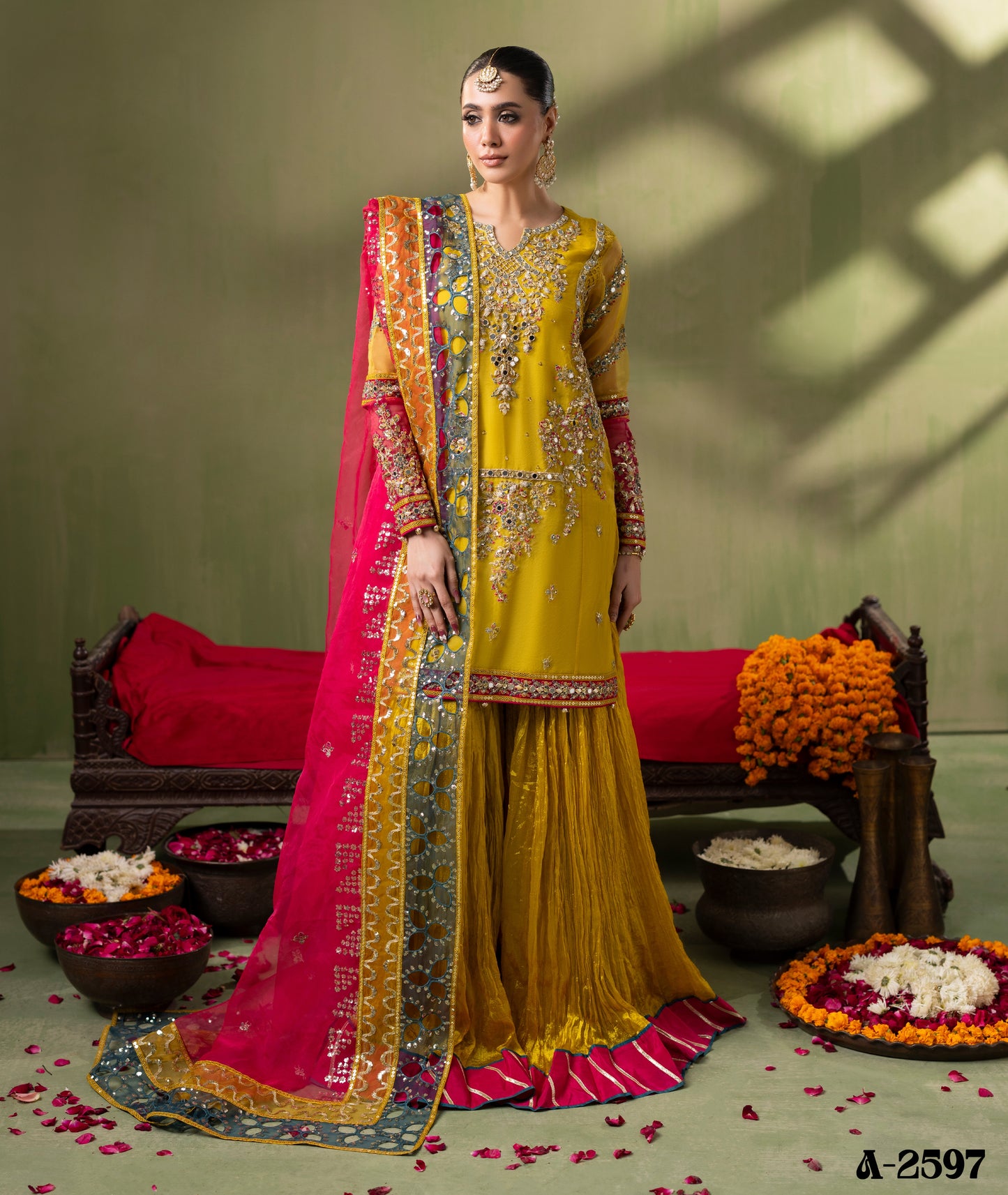 Khawab ZQ 2597 Mustard