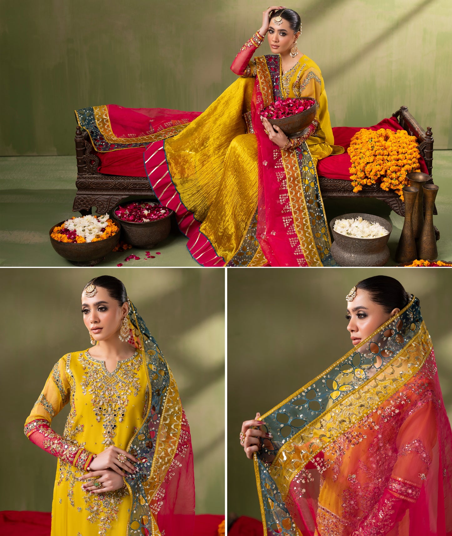 Khawab ZQ 2597 Mustard