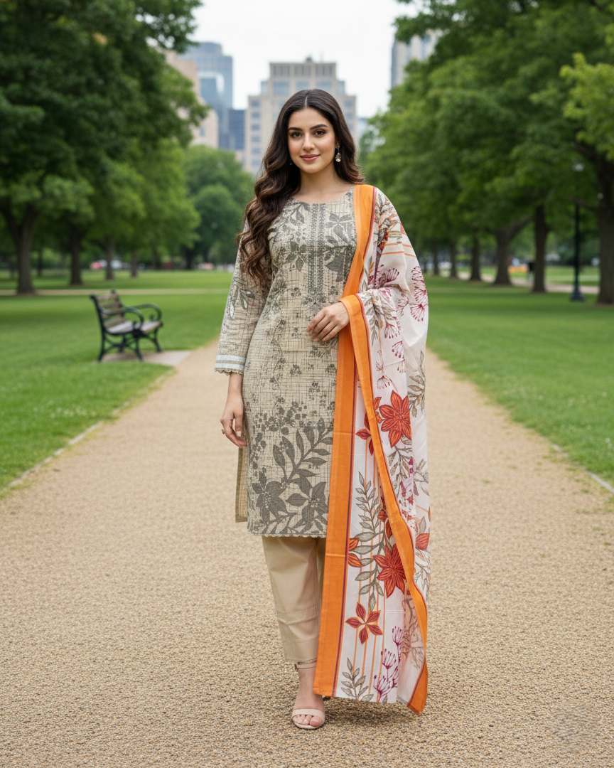 K&R Dhanak - Dhanak Dupatta 415 Skin