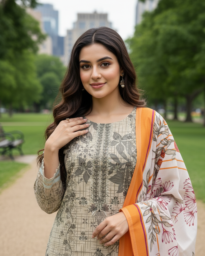 K&R Dhanak - Dhanak Dupatta 415 Skin