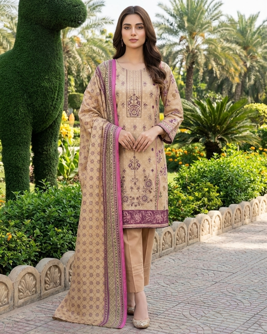 K&R Dhanak - Dhanak Dupatta 419 Peach