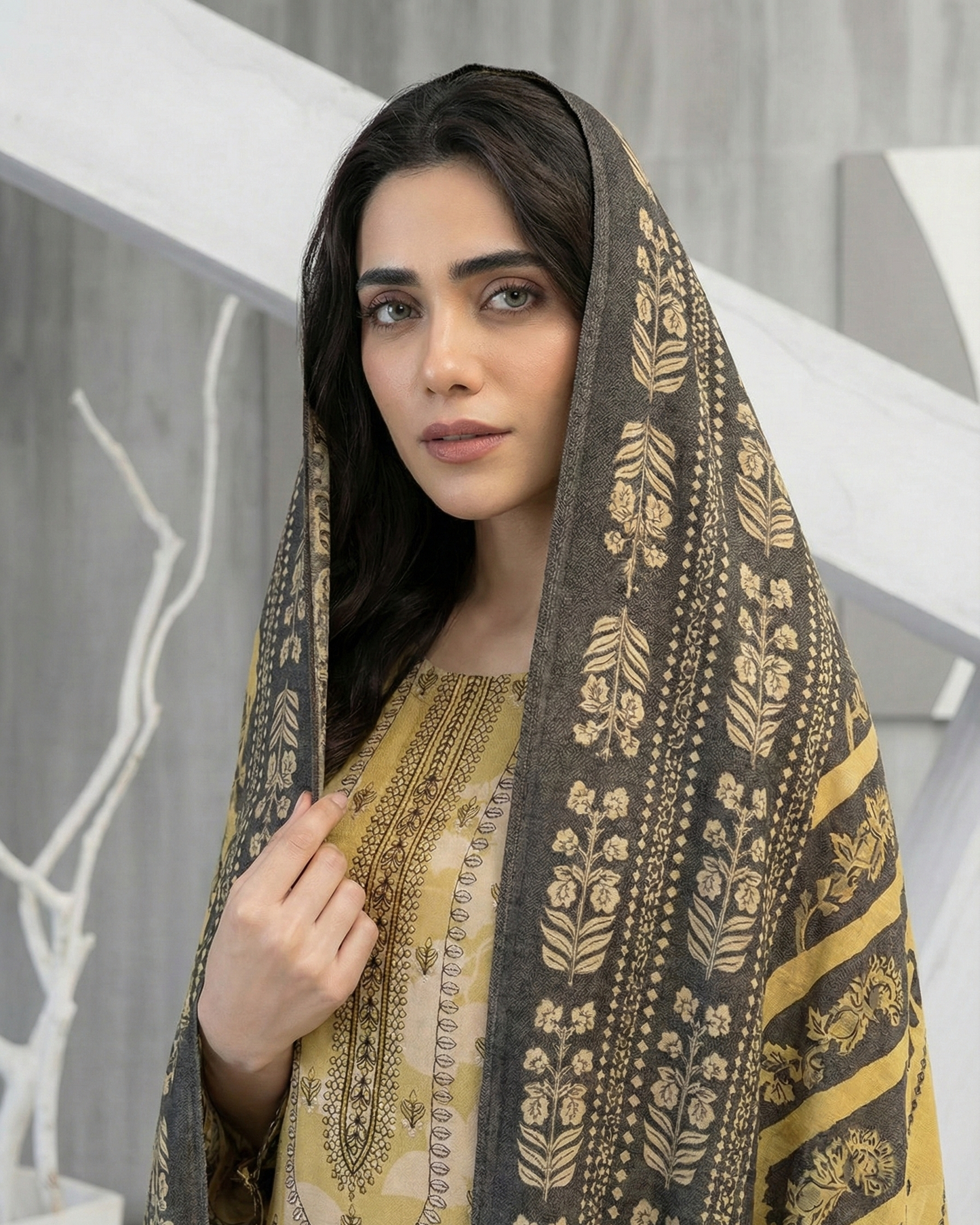 K&R Dhanak - Dhanak Dupatta 423 Peach