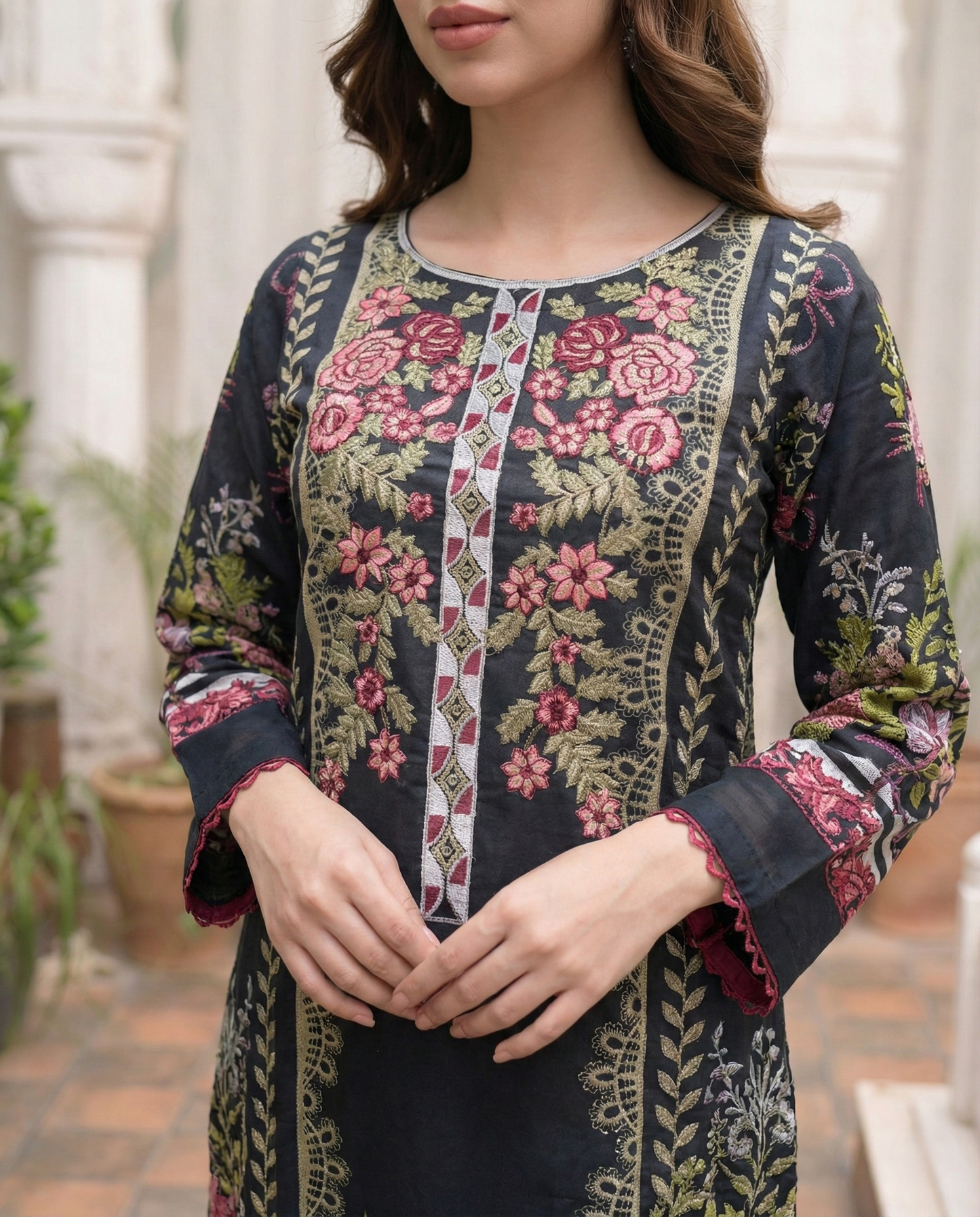 K&R Dhanak - Dhanak Dupatta 473 Black