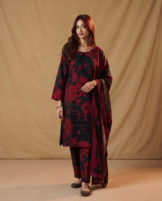 K&R Dhanak - Dhanak Dupatta 665 Black