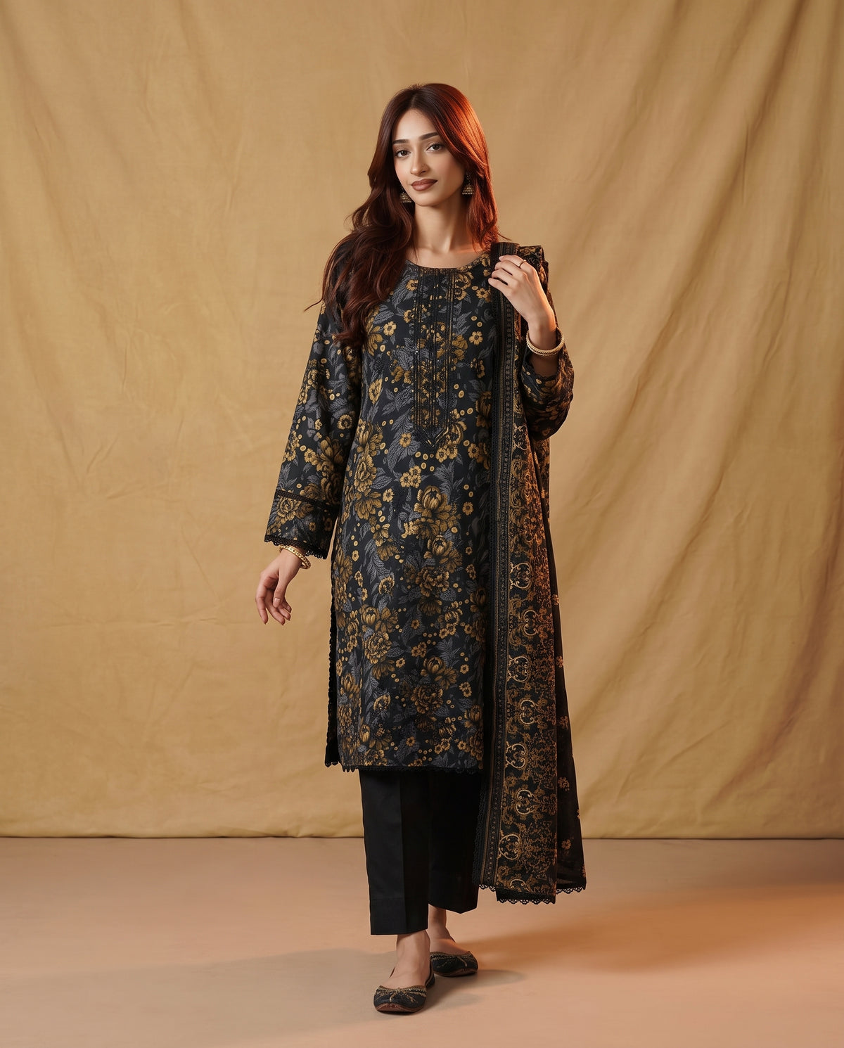 K&R Dhanak - Dhanak Dupatta 667 Blue