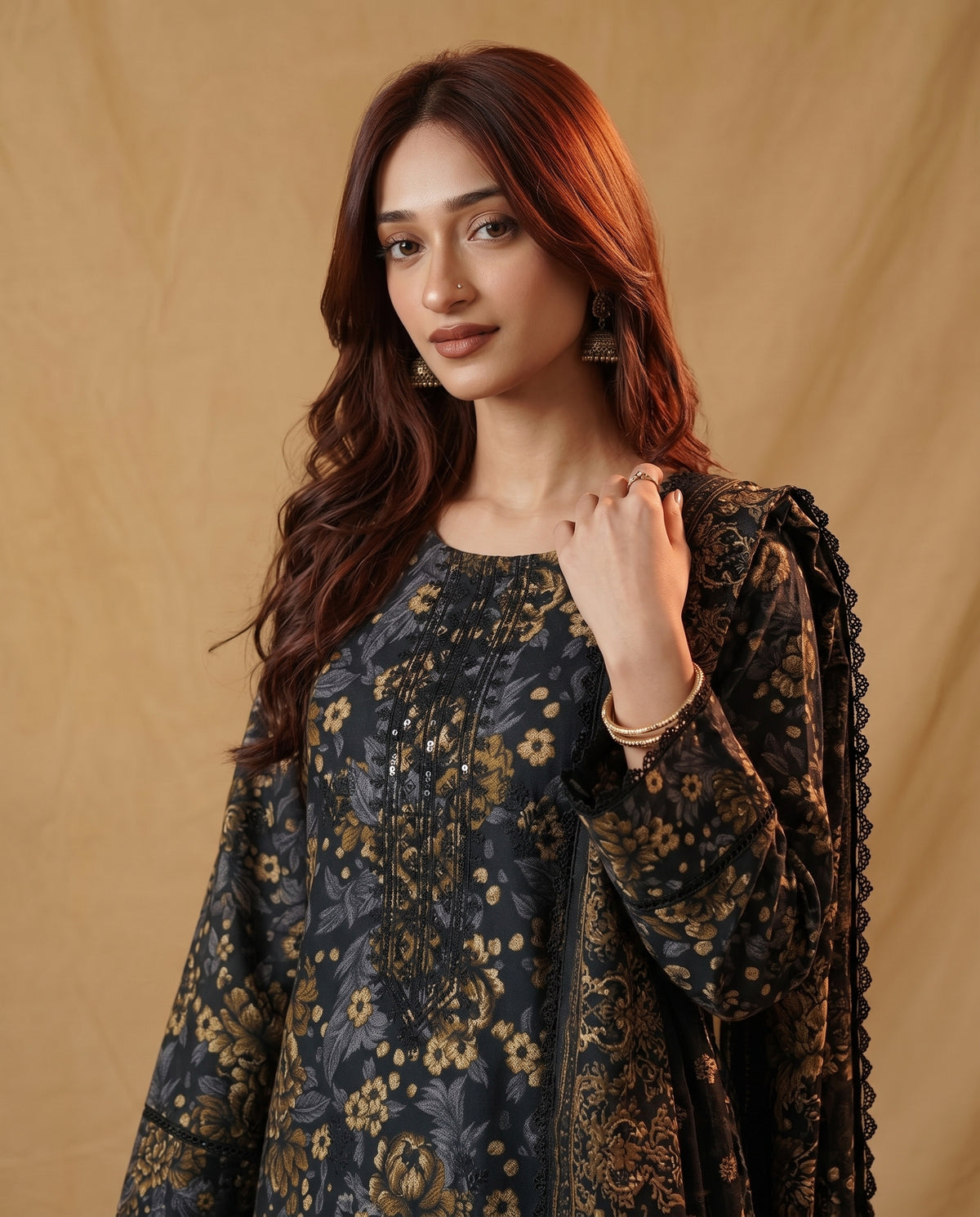 K&R Dhanak - Dhanak Dupatta 667 Blue
