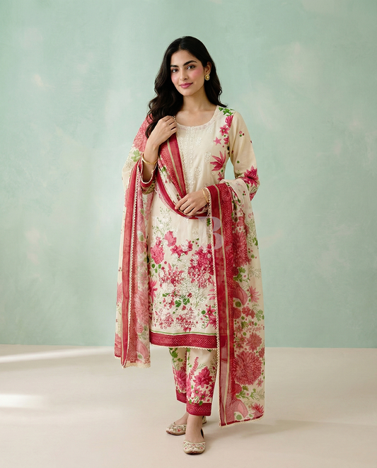 K&R Lawn - Chiffon Dupatta 529 Skin