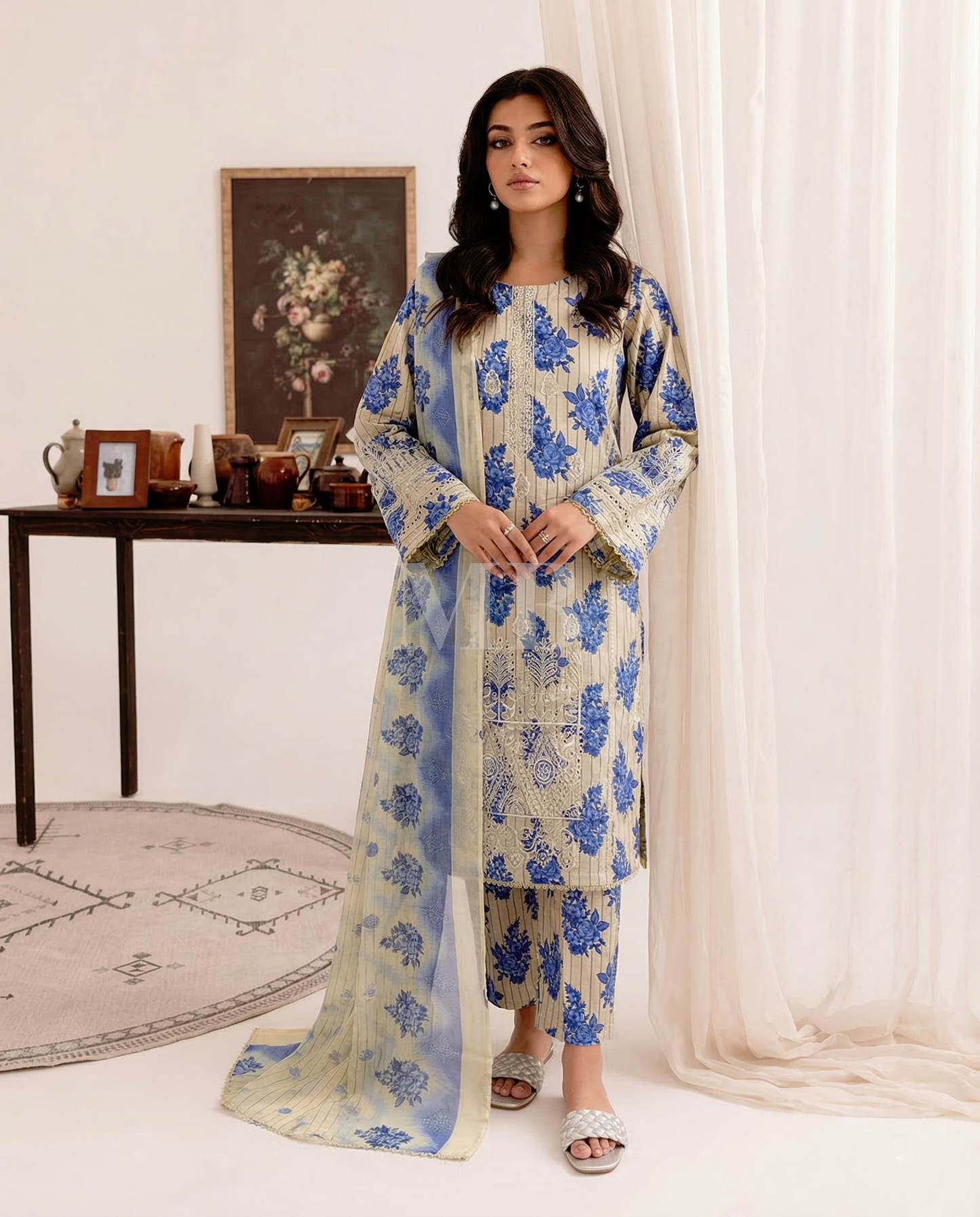 K&R Lawn - Chiffon Dupatta 639 Skin