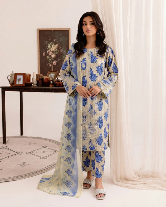 K&R Lawn - Chiffon Dupatta 639 Skin