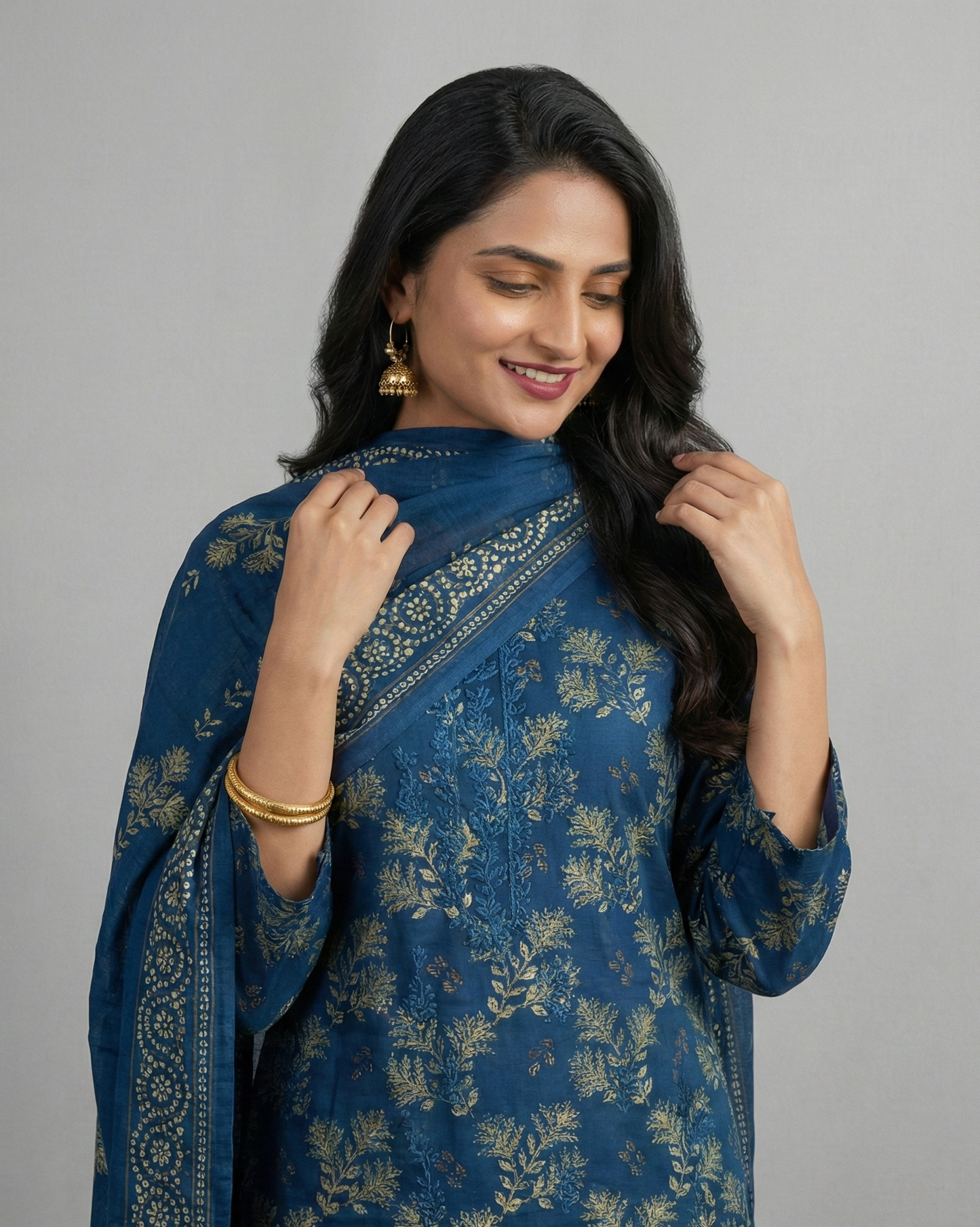K&R Lawn - Lawn Dupatta 564 Zinc