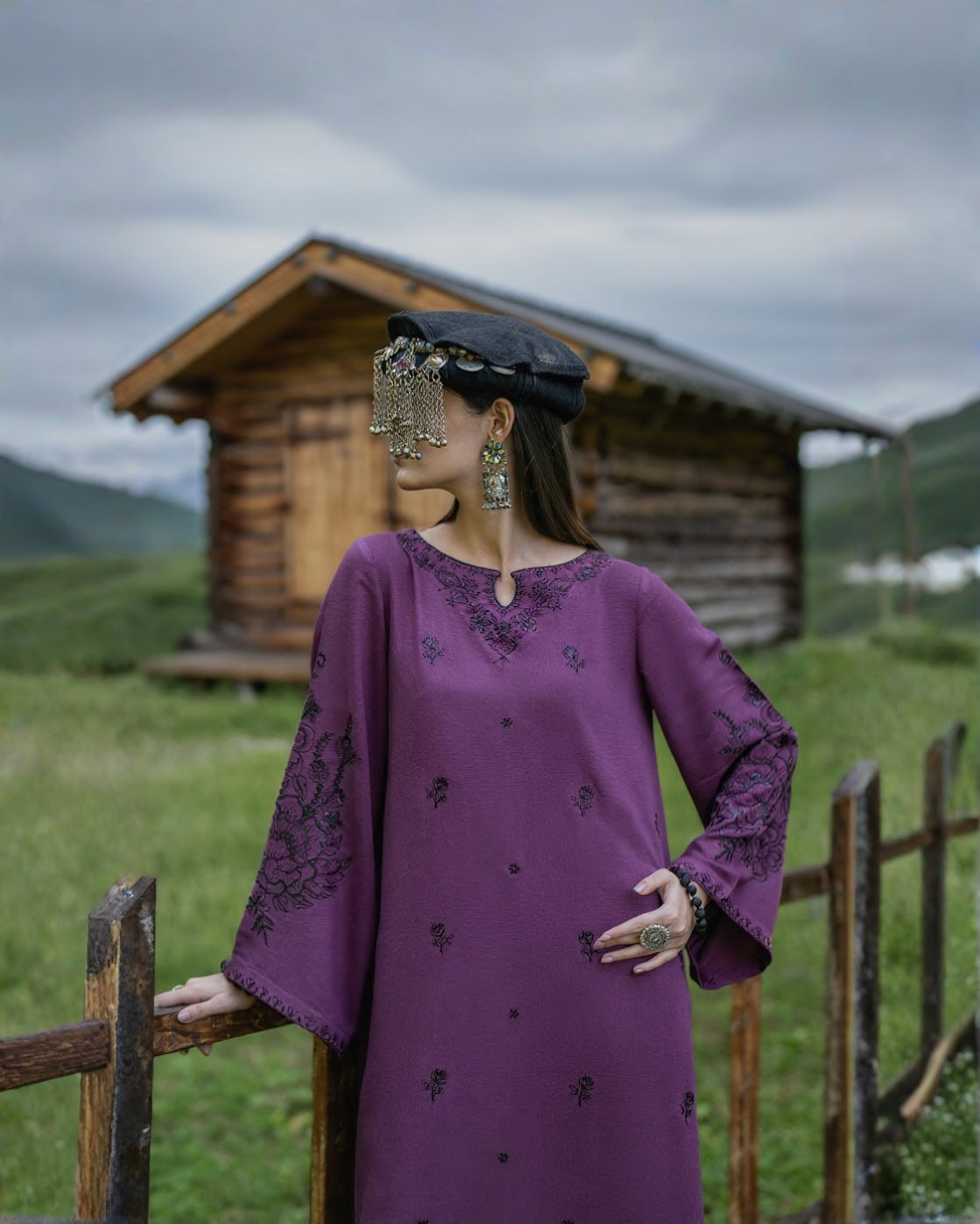 Khunki Dhanak Purple