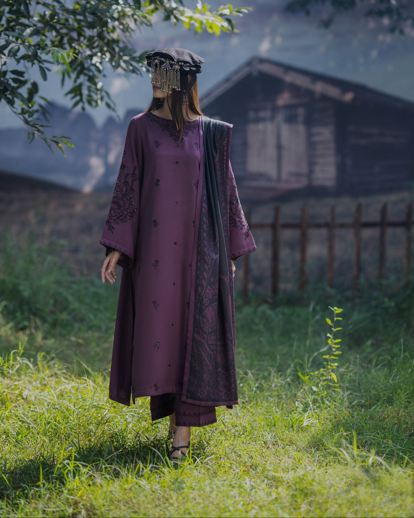 Khunki Dhanak Purple