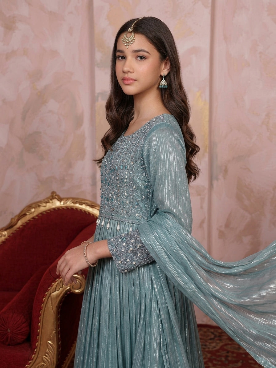 Little Princess 113 Tealish Green