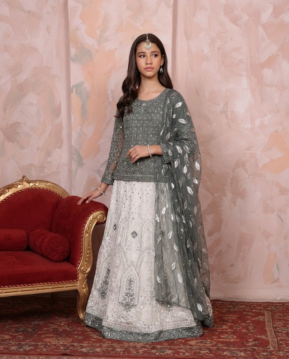 Little Princess 697 Grey White