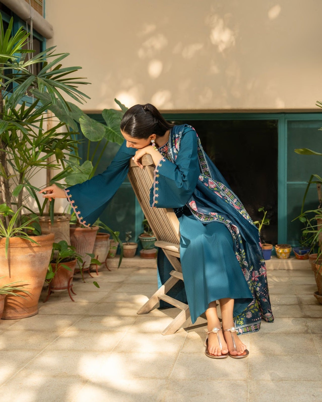 Misha Linen Drop 1 Graceful Teal