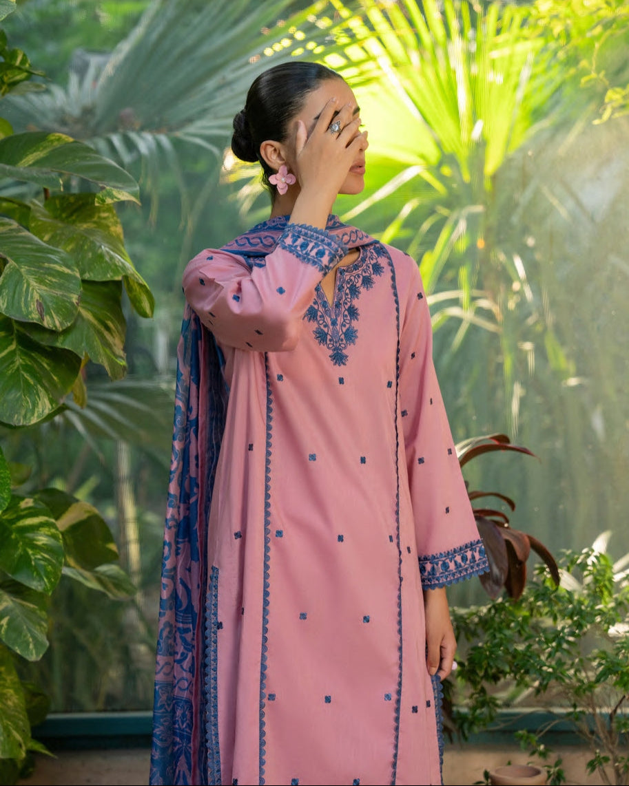 Misha Linen Drop 1 Mauve Pink