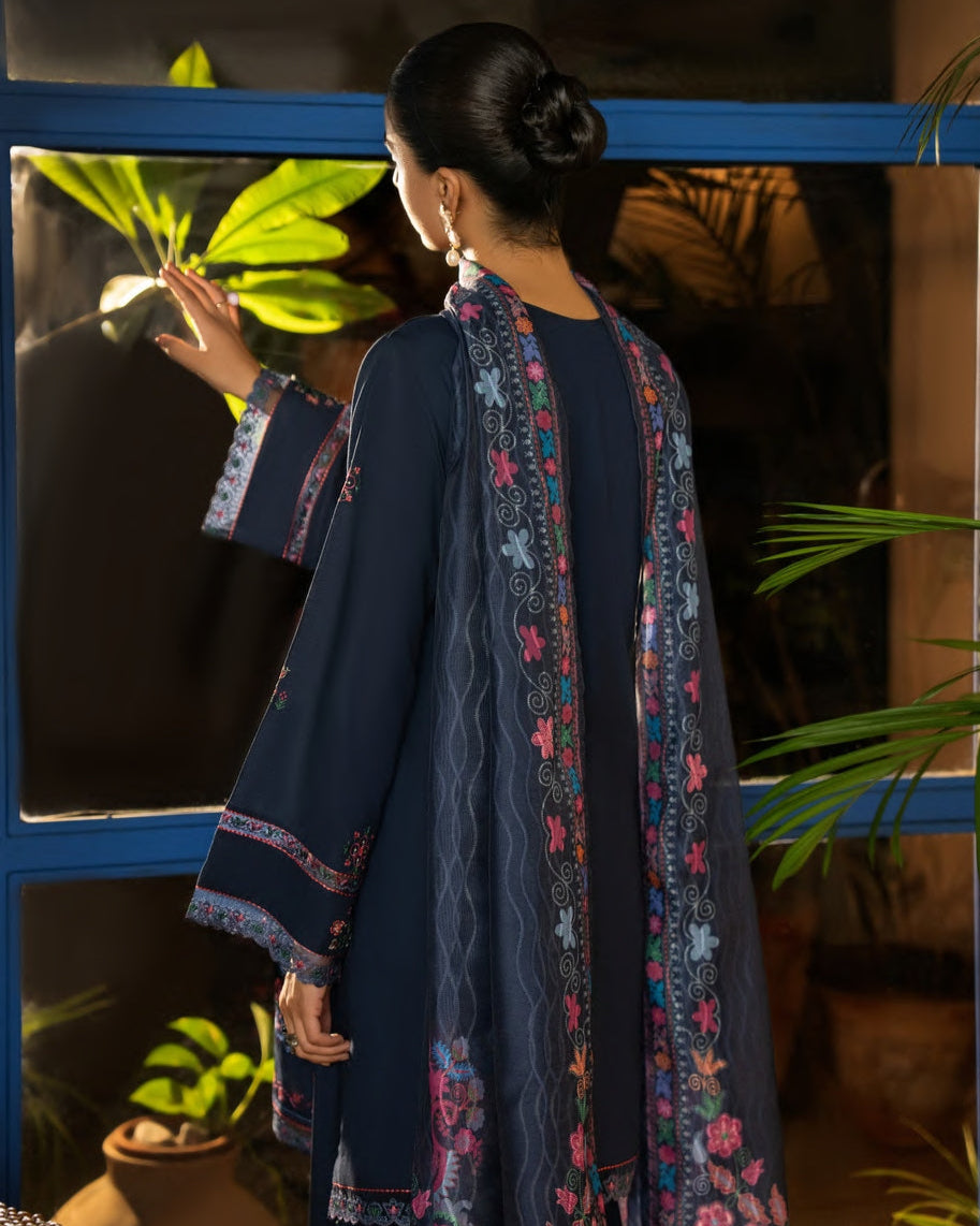 Misha Linen Drop 1 Navy Blue