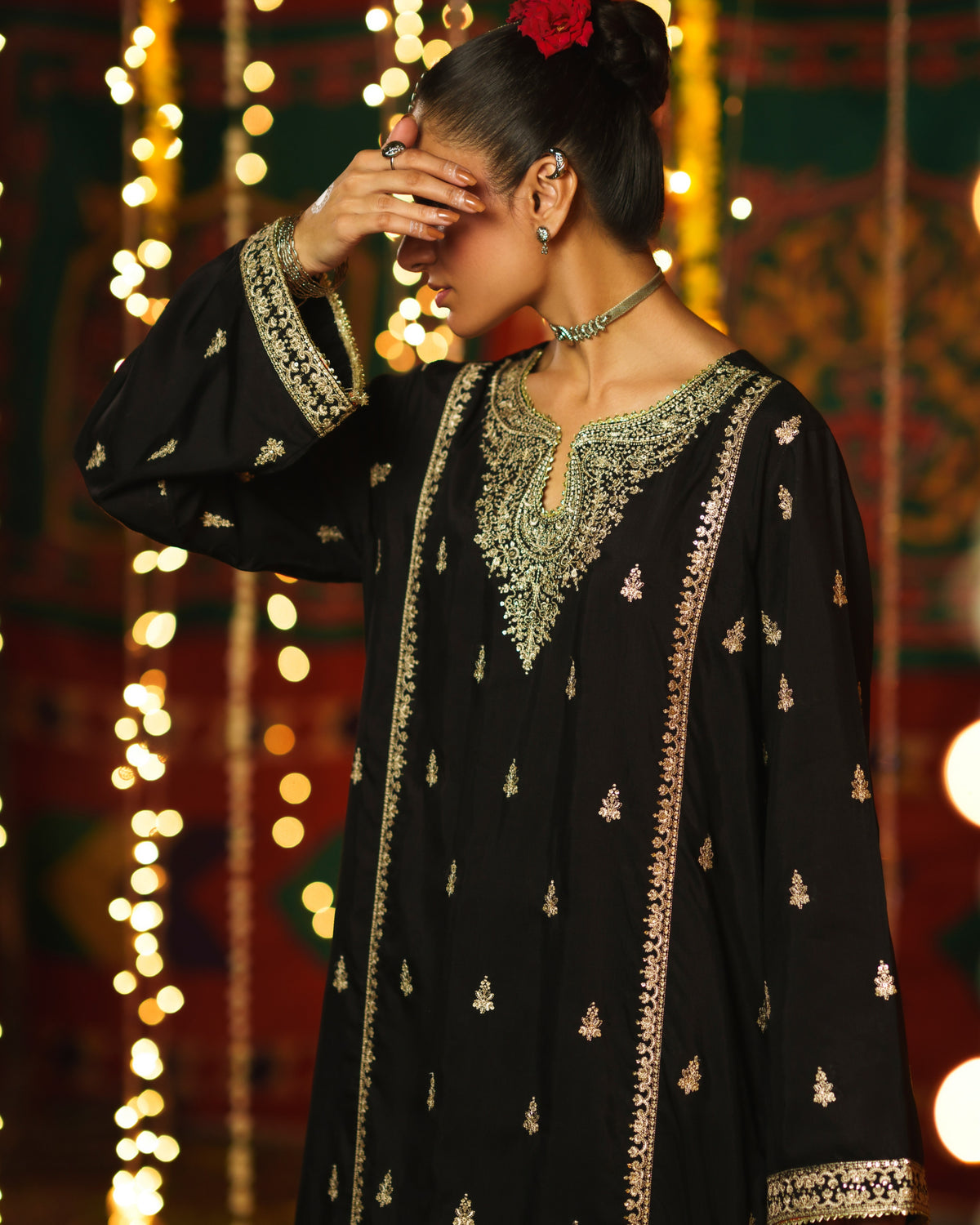 Chand Bali Nur e Shab Black