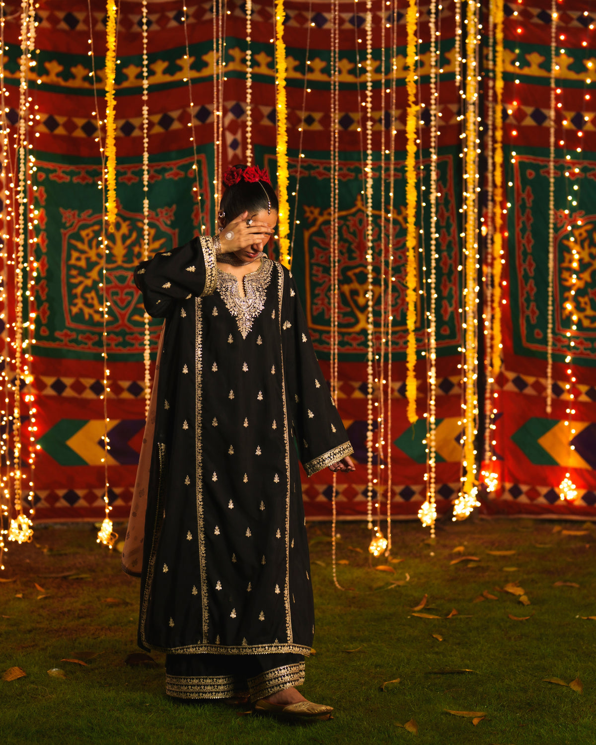 Chand Bali Nur e Shab Black