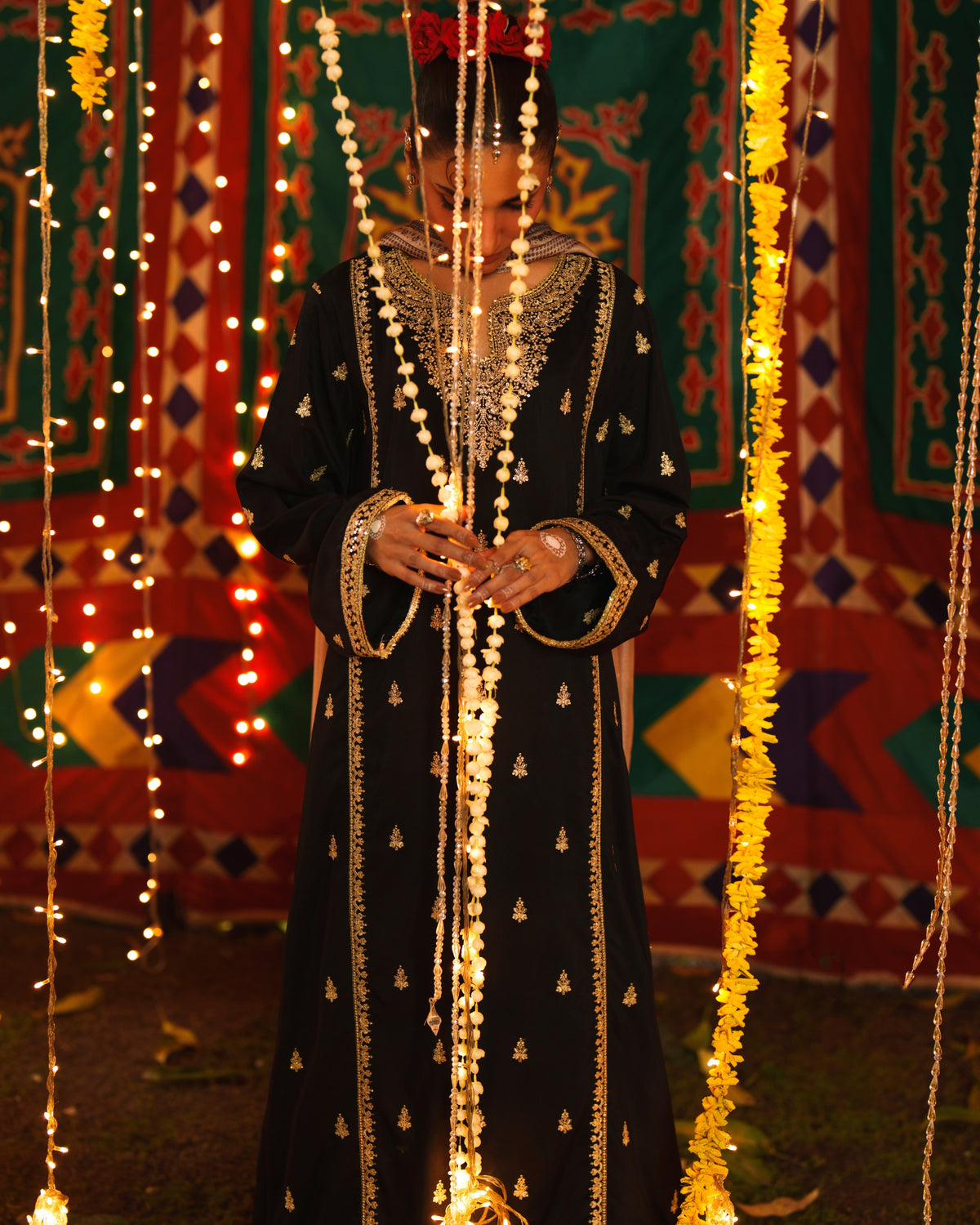 Chand Bali Nur e Shab Black
