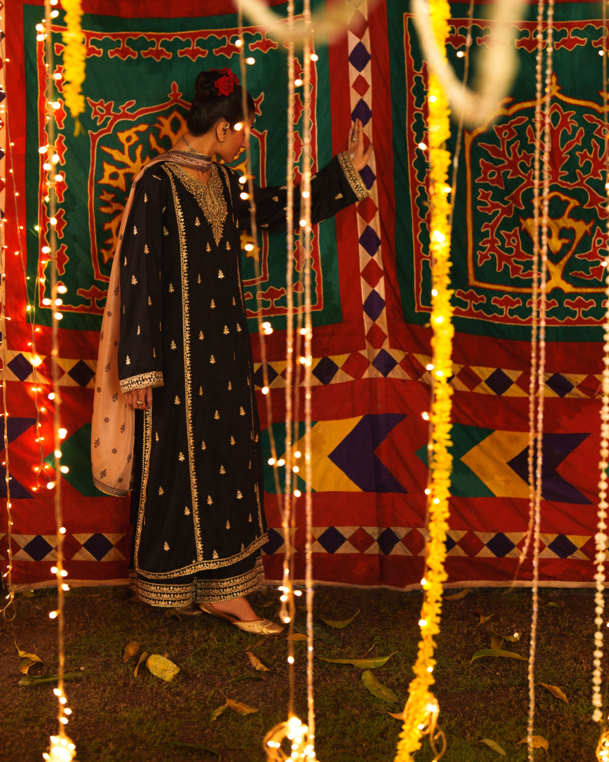 Chand Bali Nur e Shab Black