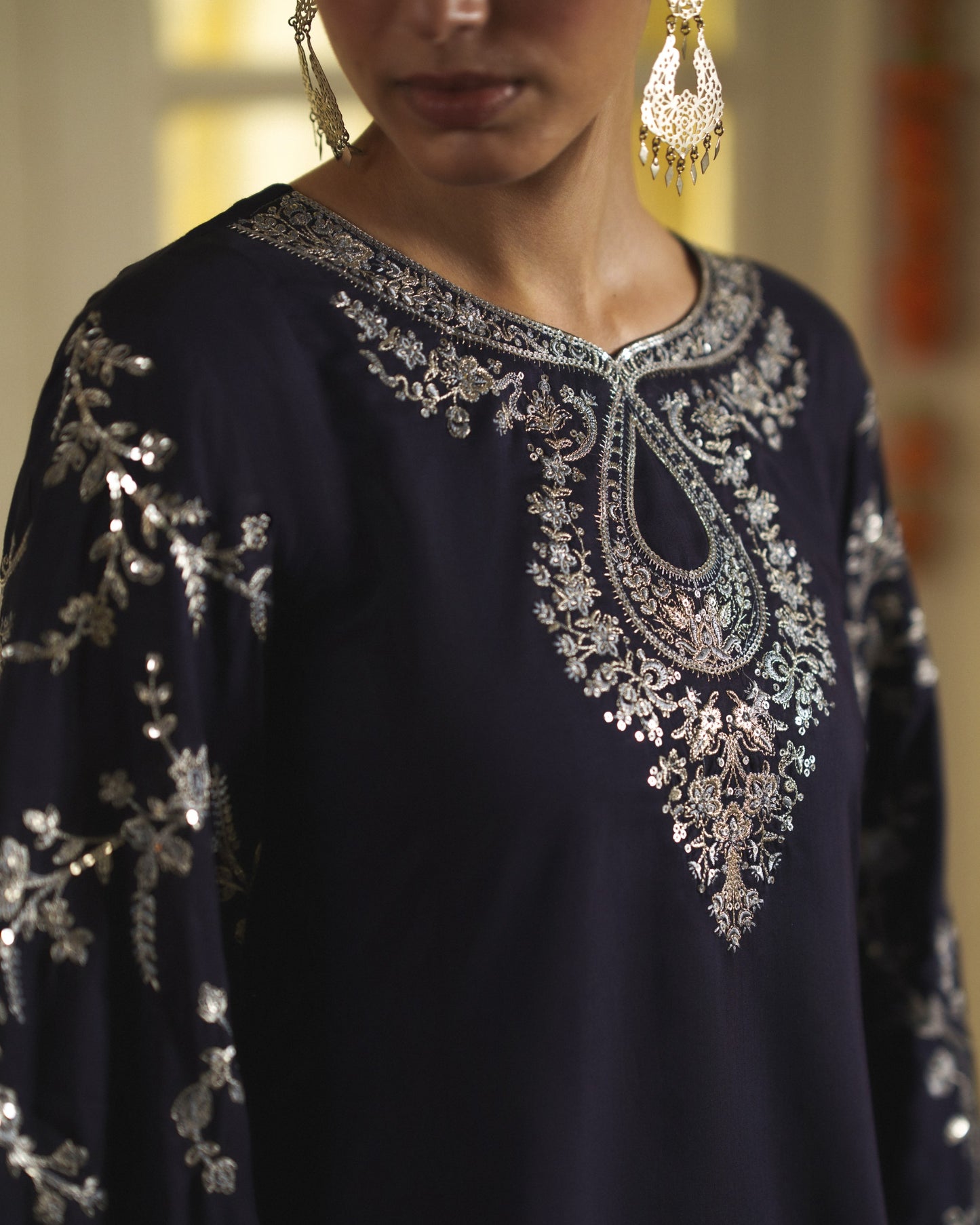 Mubarak Sitara Navy Blue